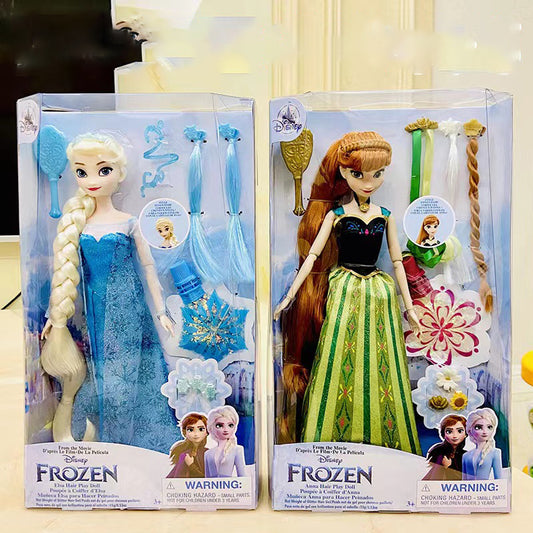 Elsa and Anna Hair Play Doll Toys