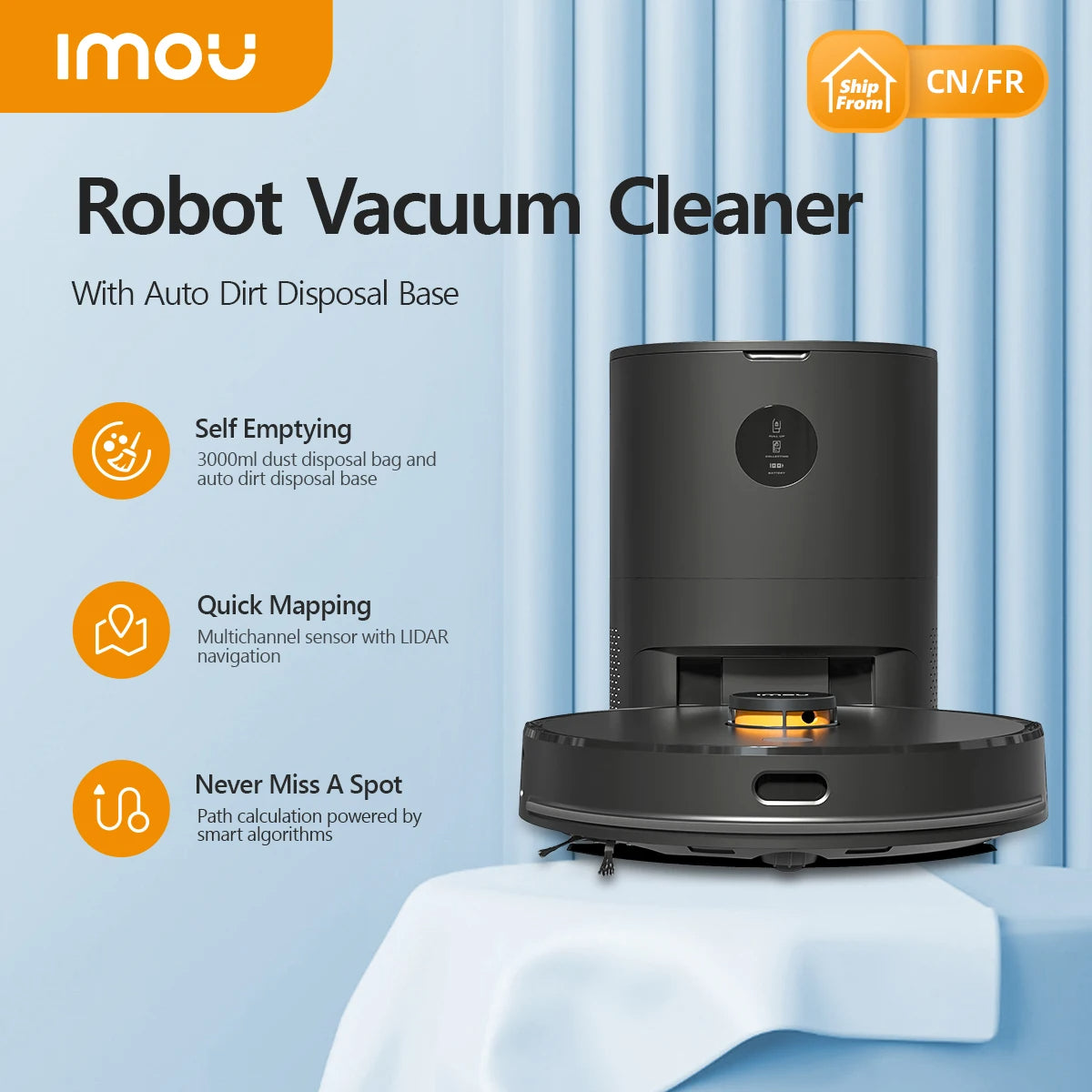 IMOU Robotic Self-empty Vacuum Cleaner