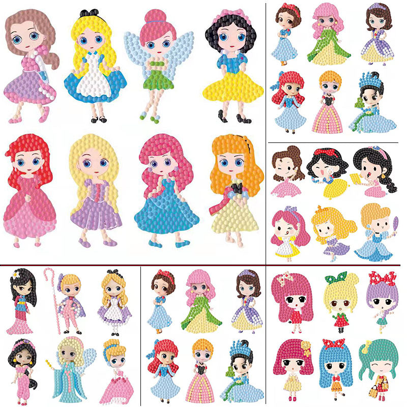 Disney Big Gem Diamond Painting Stickers for Kids