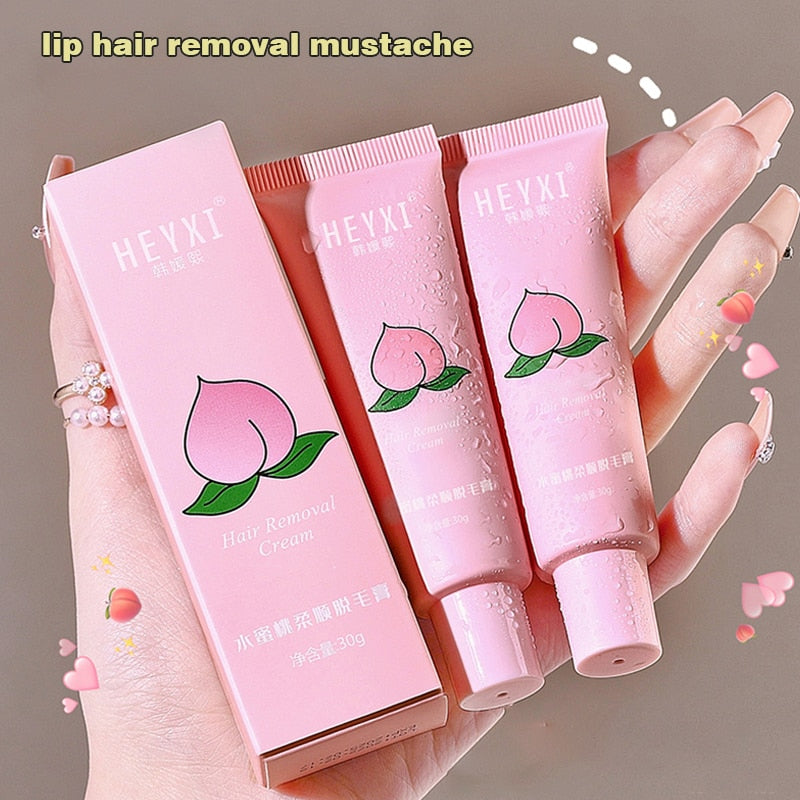 Hair Removal Cream Peach Painless Hair Remover For Lips Armpit