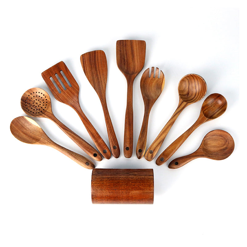 Natural Acacia Wooden Nonstick Cooking tool sets