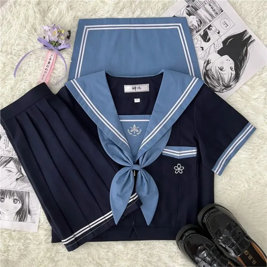 Japanese Schoolgirls Uniform Dress Outfit XS-XL