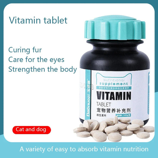 Purr-fect Health Boost Pet Cat Multivitamin Tablets