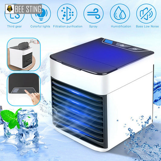 Electric Fan Air Conditioner & Humidifier Portable Air Cooler