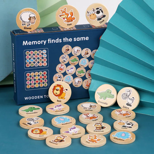 Animal Memory Chess Thinking Pattern Puzzle Game