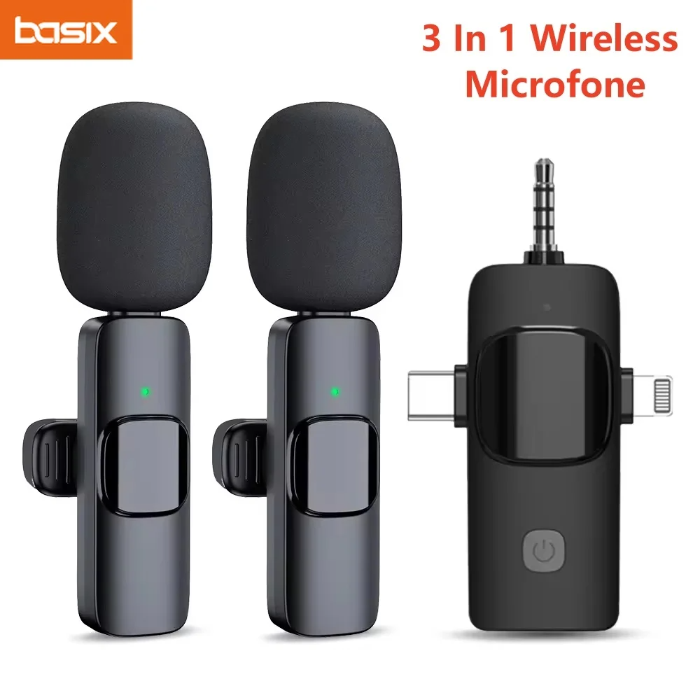 Basix Mini Lavalier Microphone Portable Audio Video Recording