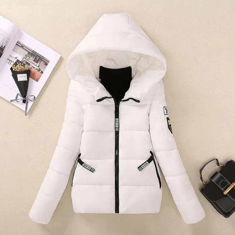 New Winter Jacket Women Parkas Hooded Short Coats