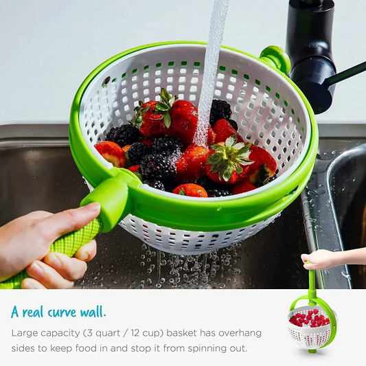 Salad Spinner Vegetable Washer Centrifugal Dewatering Drain