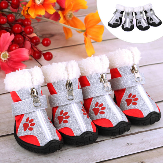 Pet Dog Shoes Winter Warm Anti-slip Cat Dogs Snow Boot