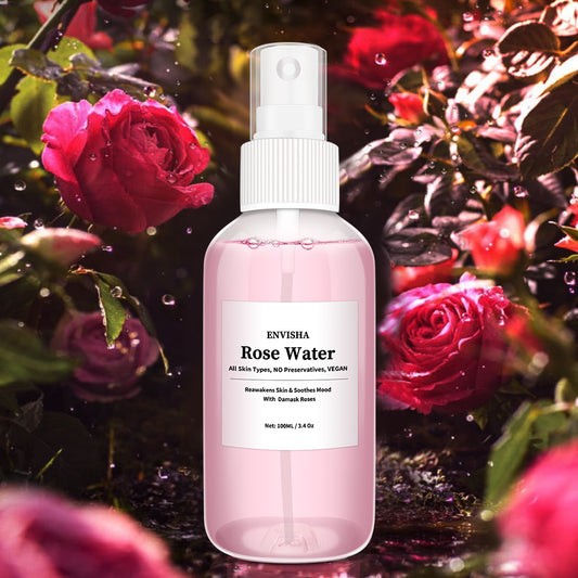 ENVISHA Rose Water For Face Facial Skin Care Toner