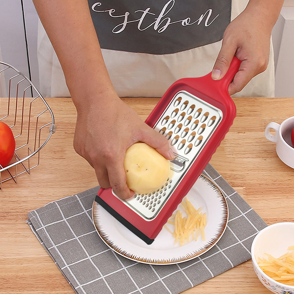 Kitchen Grater 3 in 1 Cheese Stainless Steel Blade Razor-Sharp