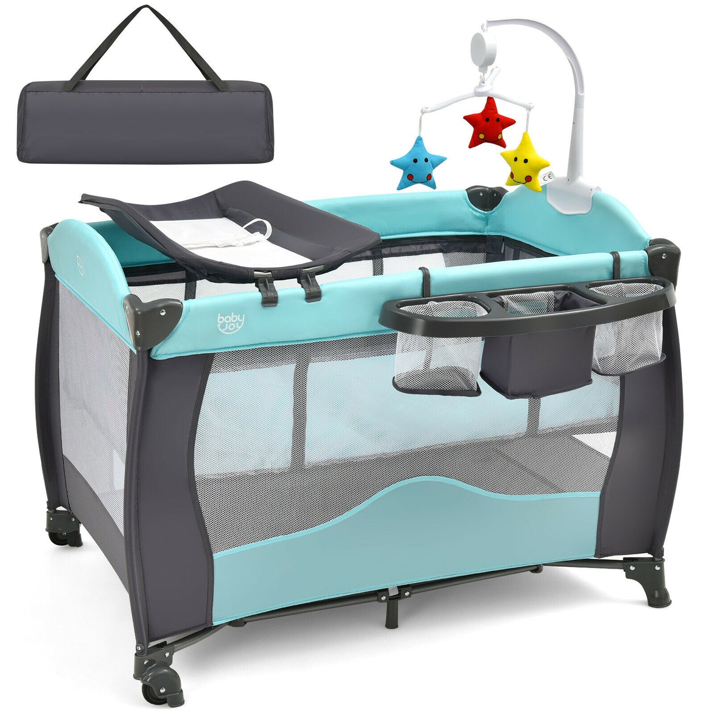 3 in 1 Baby Playard Portable Infant Nursery Center