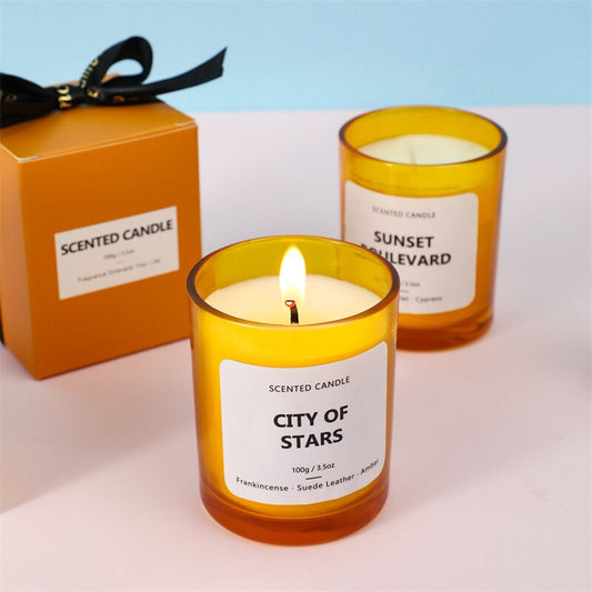 1 Piece Scented Candle Soy Wax Scented Candle Gift Box Fragrance