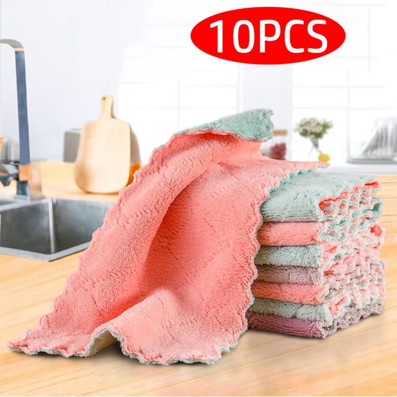 Microfiber Tableware Household & Kitchen Cleaning Towel