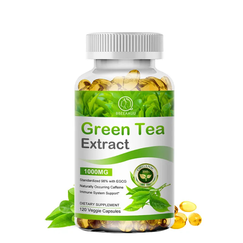 100% Organic Green Tea Extract Capsules