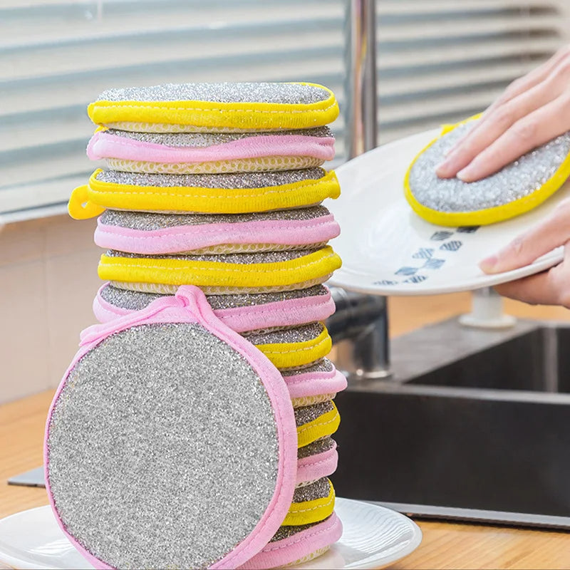 Double Side Dish Washing Sponge Type Brush