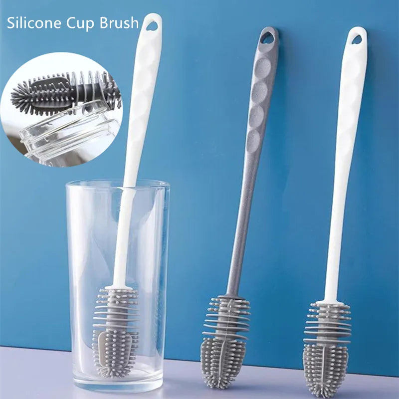 Water Bottle Glass Cup Cleaning Brush Tool