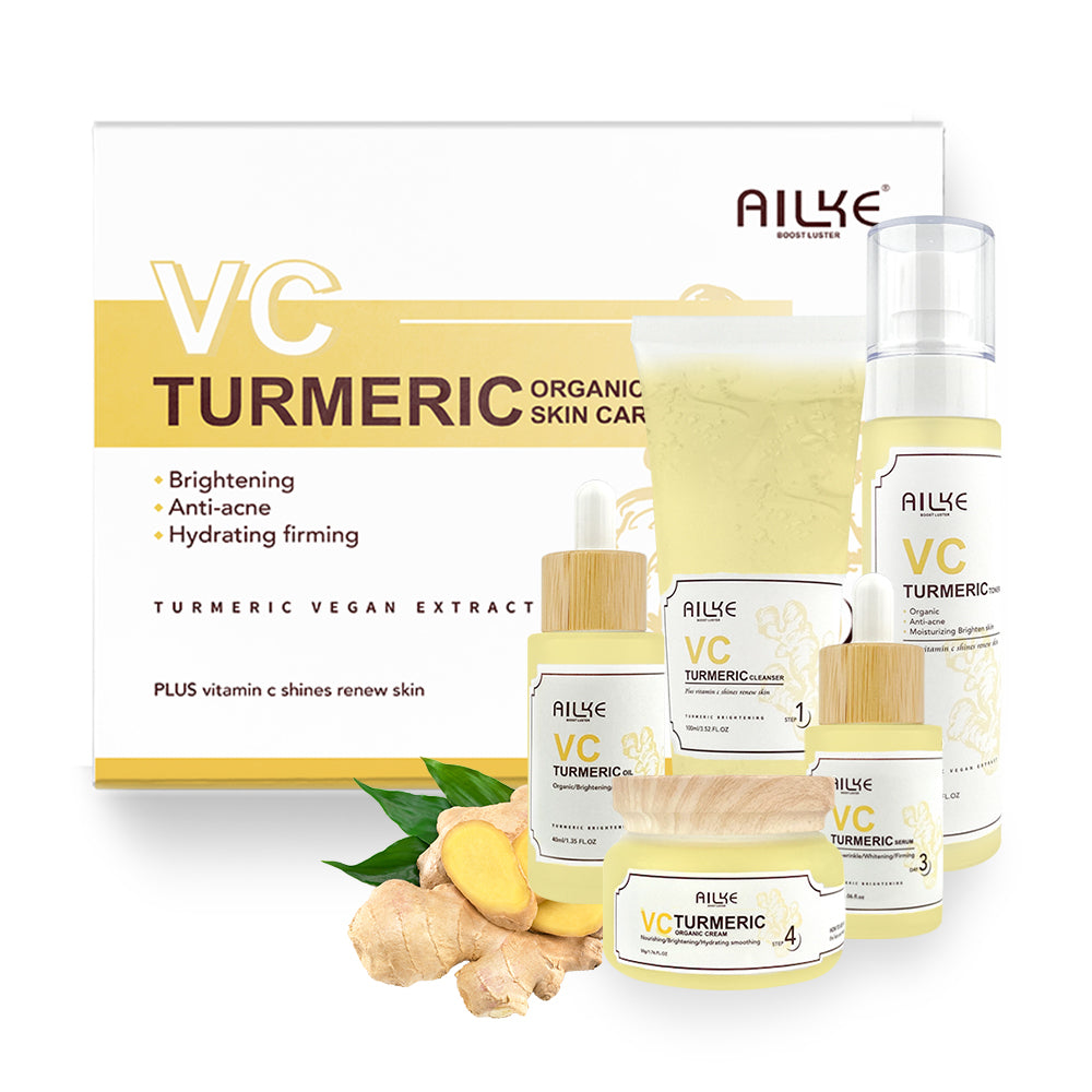 AILKE Turmeric Renew Skin Care Sets with Vitamin C Women Facial