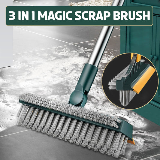 Cleaning Brush 3 in 1 Long Handle Removable Cleaner