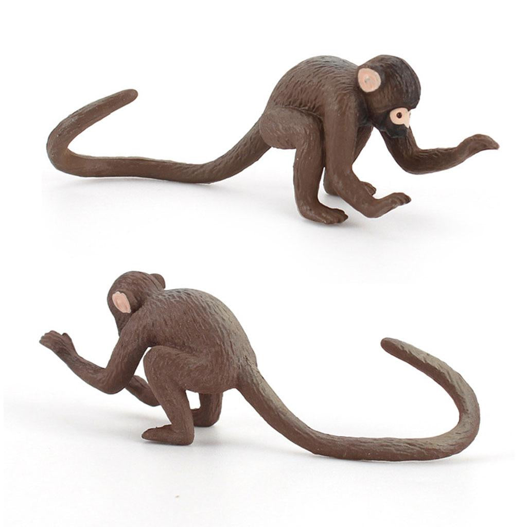 Tabletop Decoration Miniature Creatures Action Monkey Figures for Ages 3+