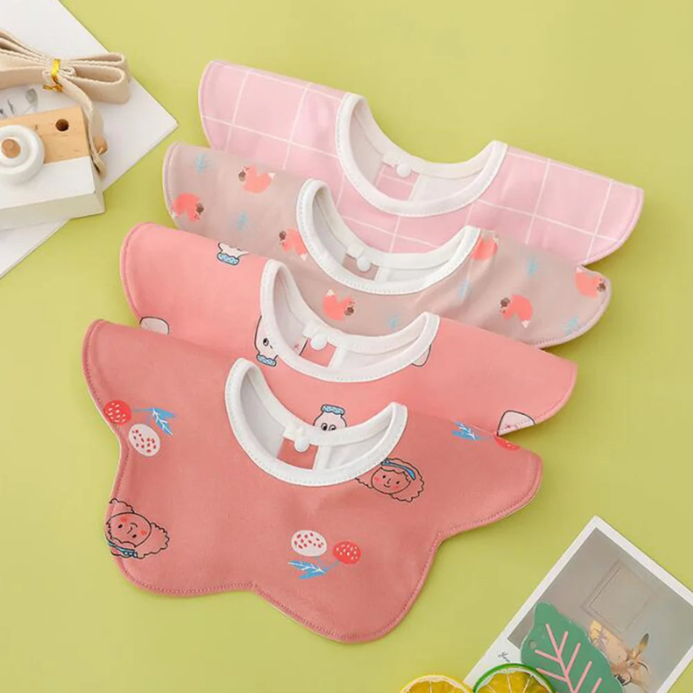 SplashGuard Rotating Baby Bibs: Waterproof, Adjustable Feeding Apron for Mess-Free Mealtime