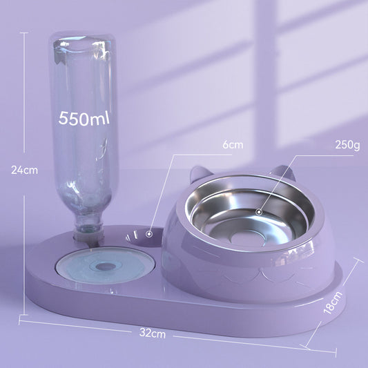 Automatic Waterer & Food Dispenser Pets Bowl