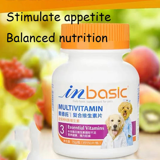 Multivitamin Dog Nutritional Supplements Essential Tablets