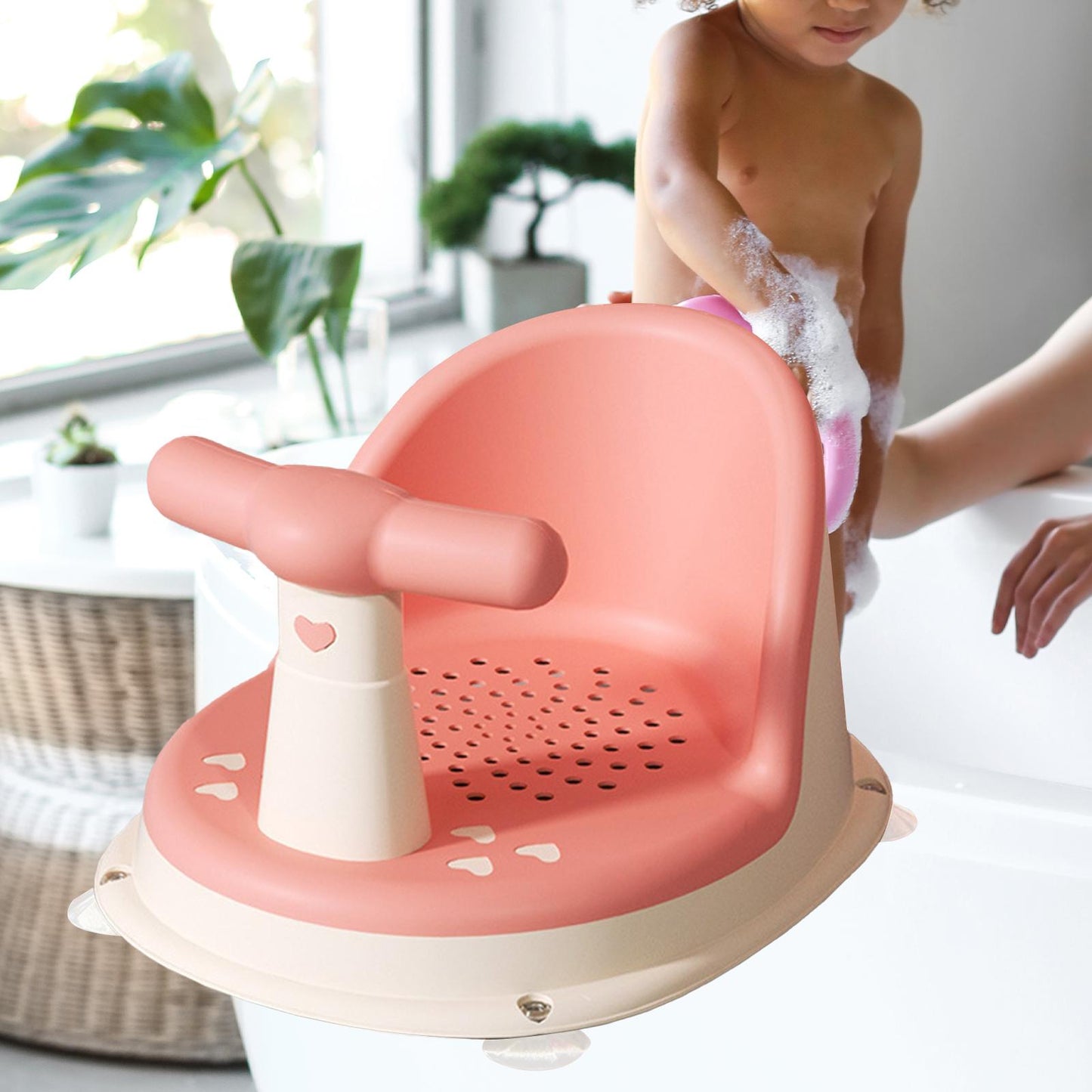 Non Slip Comfortable Chair Bathing  Tub Seat