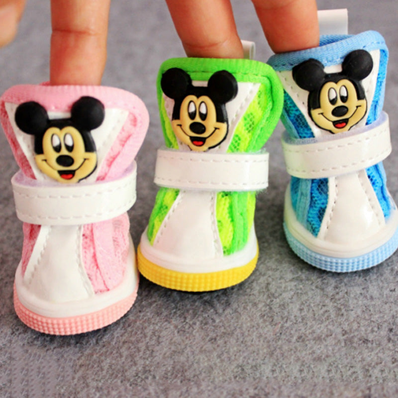 Disney Mickey Pet Dog Shoes for Small Dogs