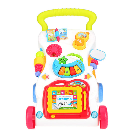 2 Types Multifunctional Baby Walker Toys Sit