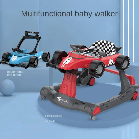 Multifunctional walking sitting hand pushing baby walker