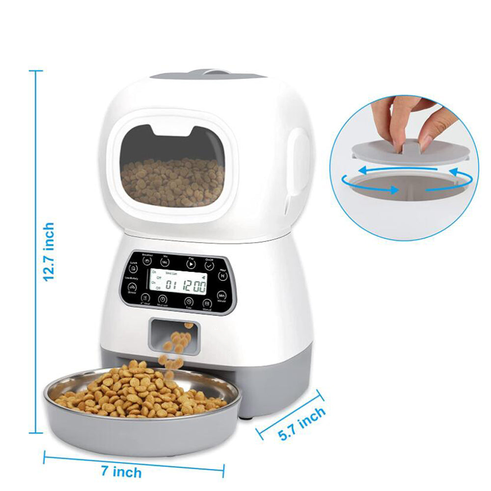 automatic pet food dispenser