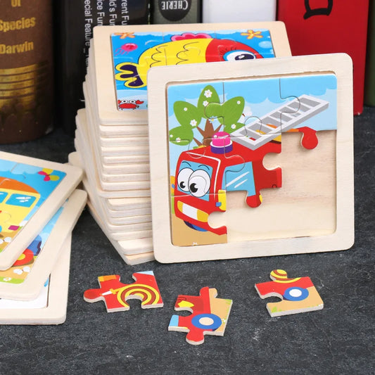 Baby Cartoon Animal/Traffic Puzzles Educational Toy