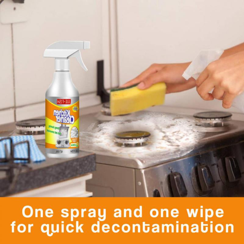 Kitchen Grease Cleaner Stain Remover Degreaser Spray Foam