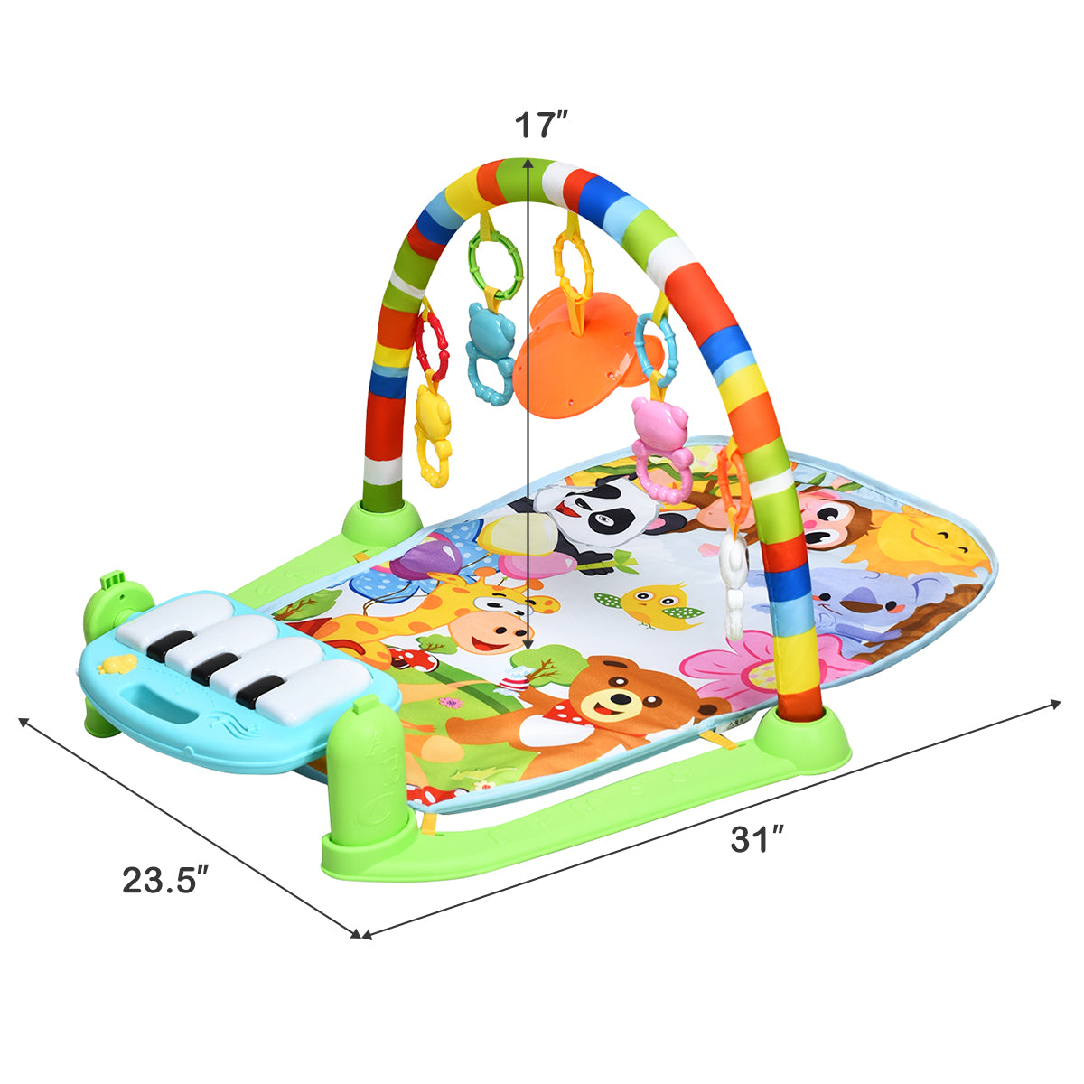 Baby Kick & Play Piano Gym Activity  Mat for Sit Lay Down