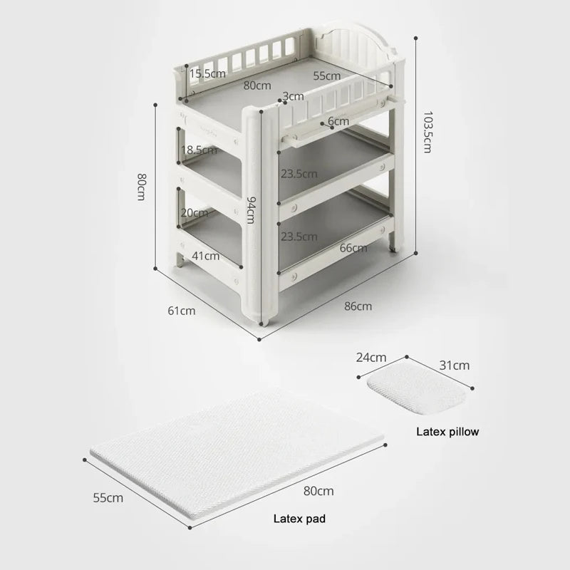 2 in 1 Removable Baby Diaper Changing Table