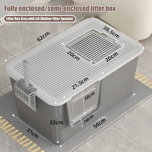 Totally Closed Litter Box Cat Toilet