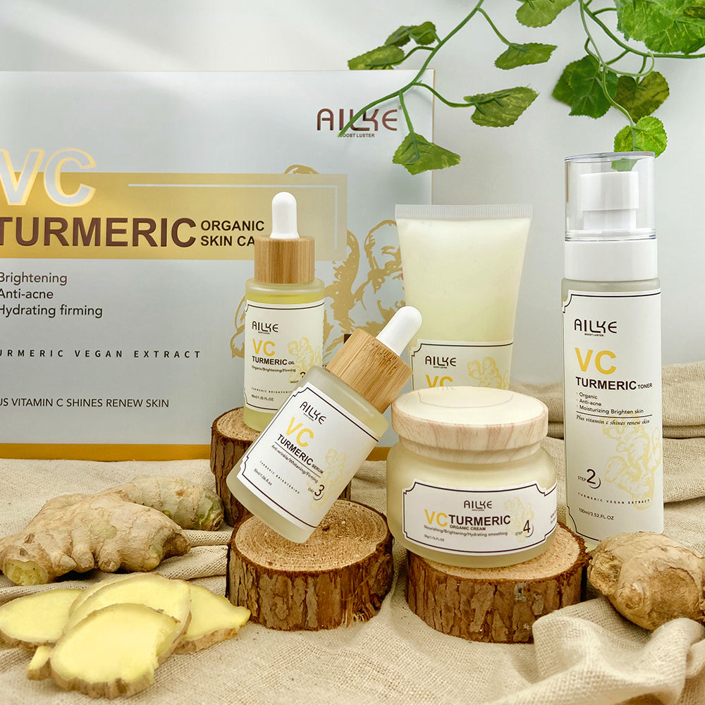 AILKE Turmeric Renew Skin Care Sets with Vitamin C Women Facial