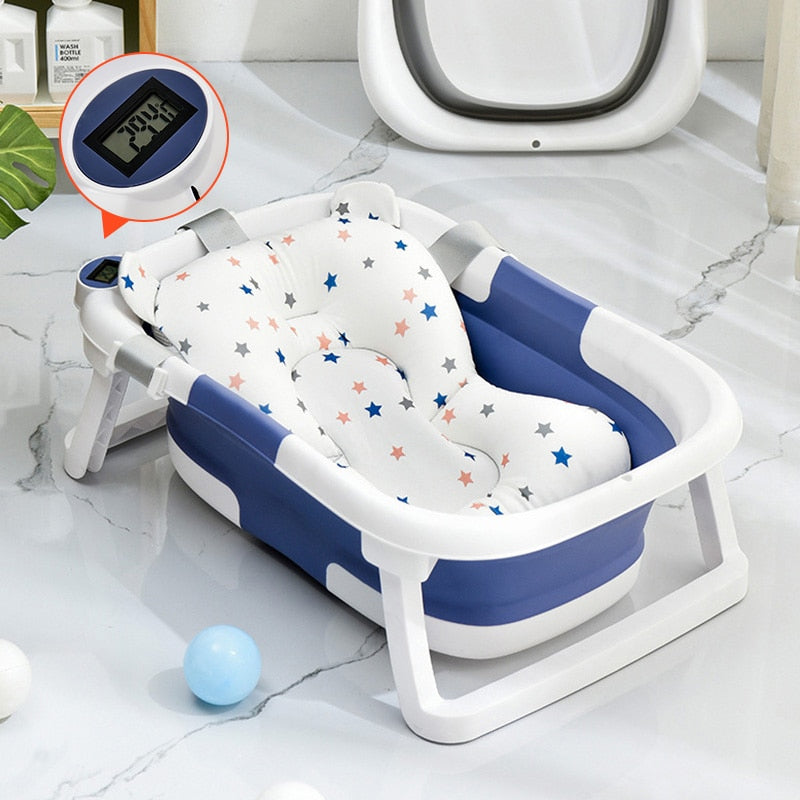 Temperature Sensing Non-slip Cushion Newborn Safe Kids New Bathtub