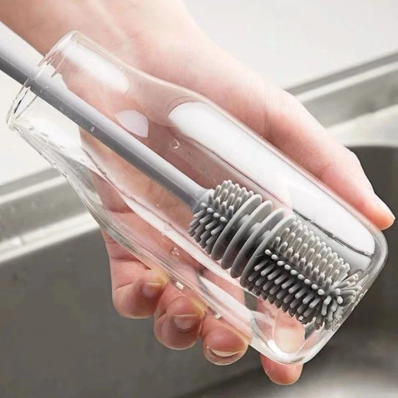 Water Bottle Glass Cup Cleaning Brush Tool