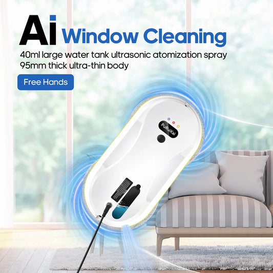 automatic water spray window cleaning robot