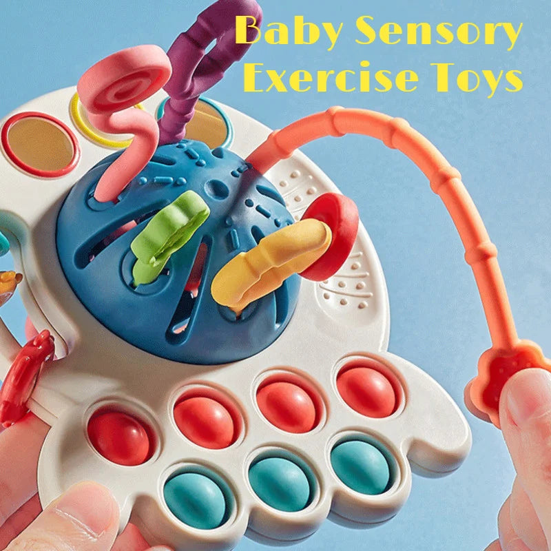 Pull String Finger Grasp Training Early Learning Toy