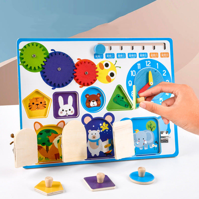 Baby Busyboard Early Education Learning Skill Lock