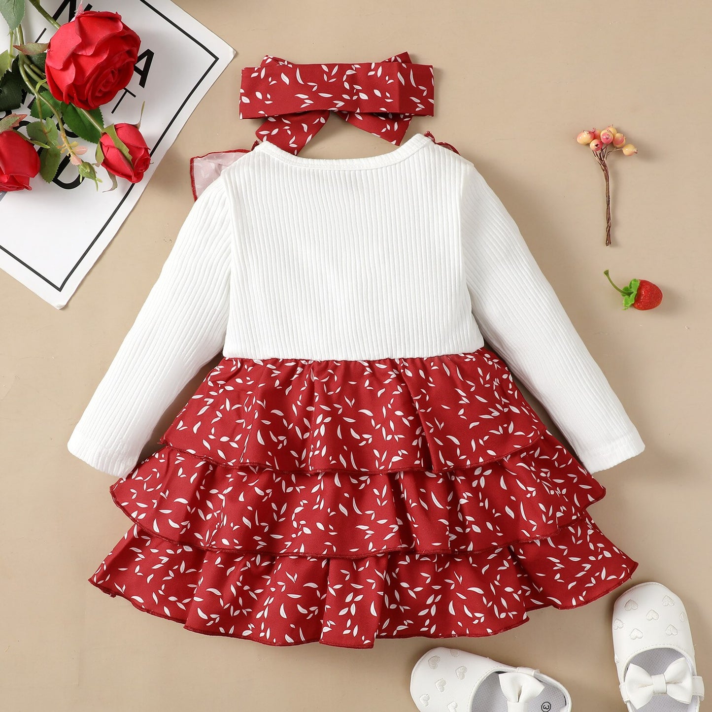 Toddler Baby Girls Print Dress Sweet