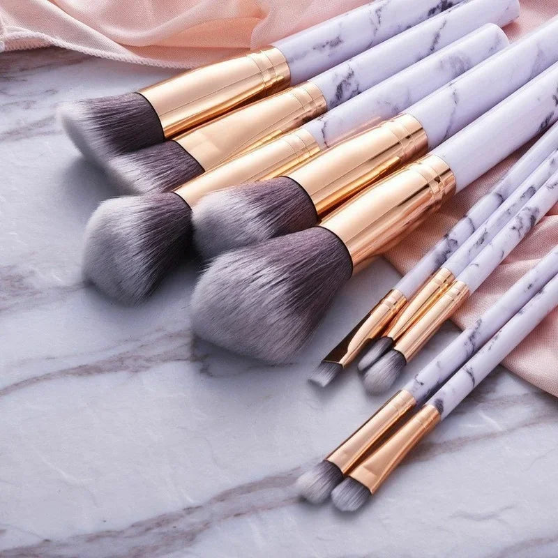 10pcs professional makeup brushes set with bag