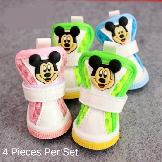 Disney Mickey Pet Dog Shoes for Small Dogs