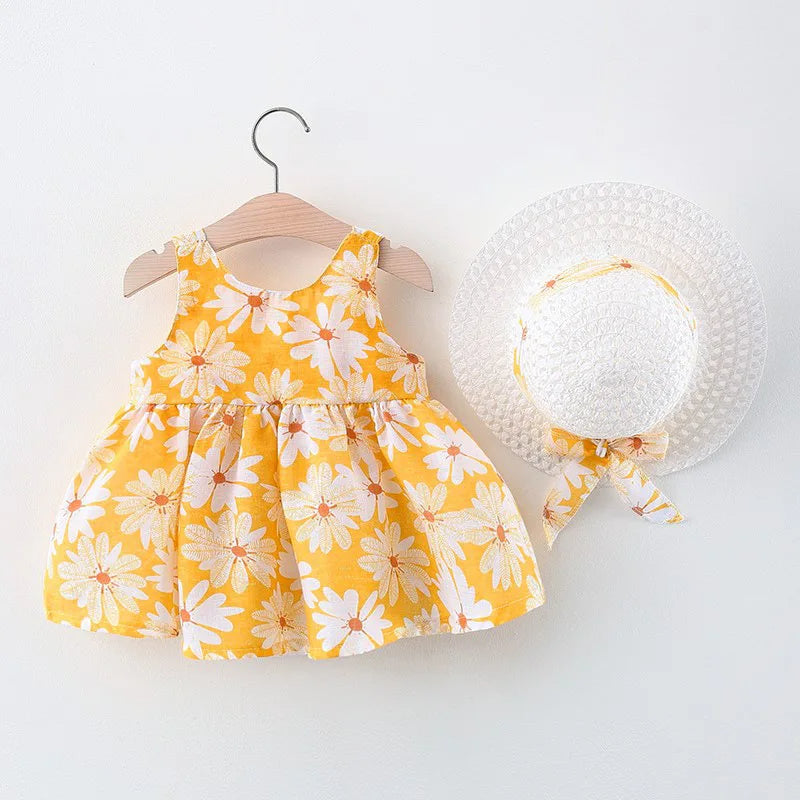 2024 Summer Small Daisy Cotton New Baby Dress