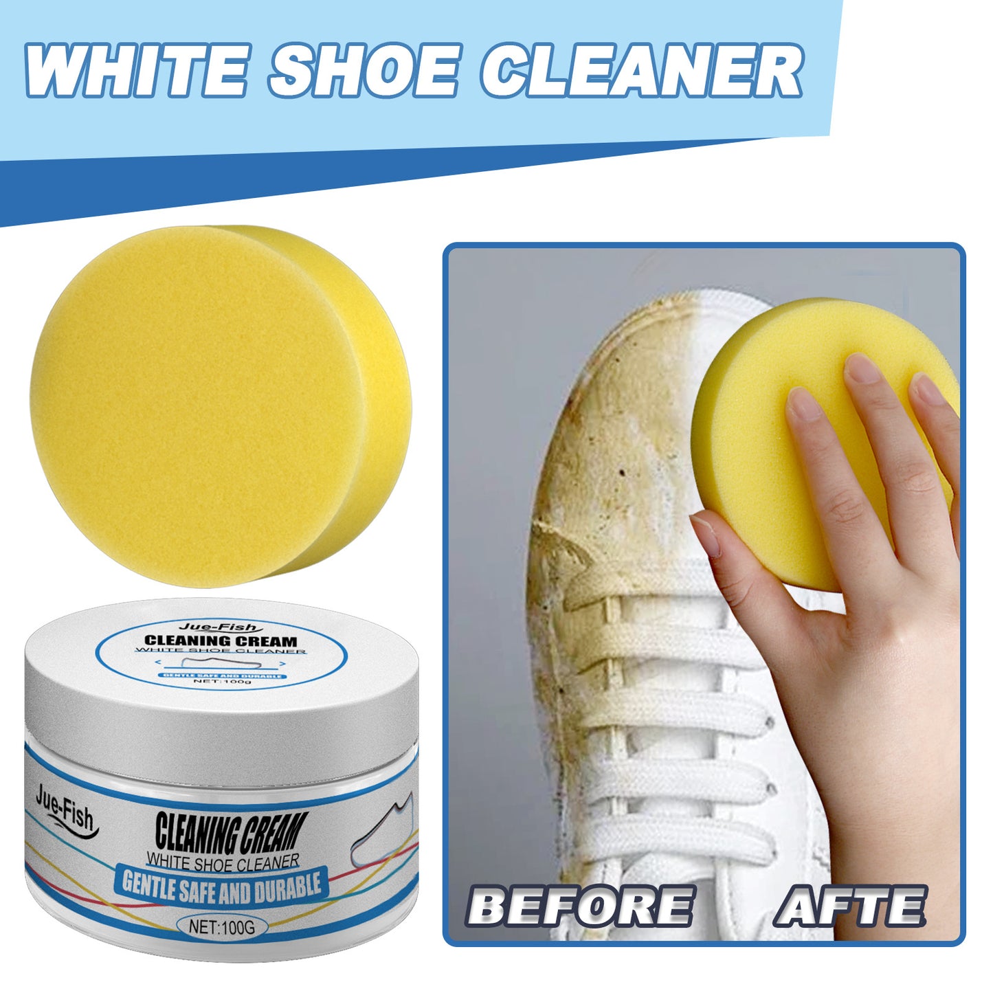 Multi-functional White Shoe Cleaning Cream