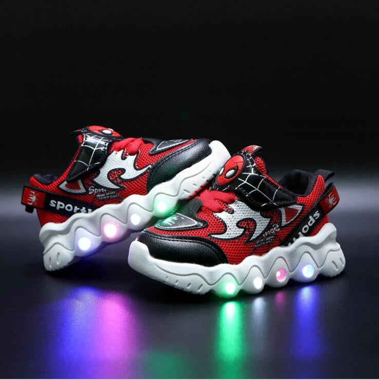 Baby LED Shoes with Lights Mesh Enfant Shoes for Kids