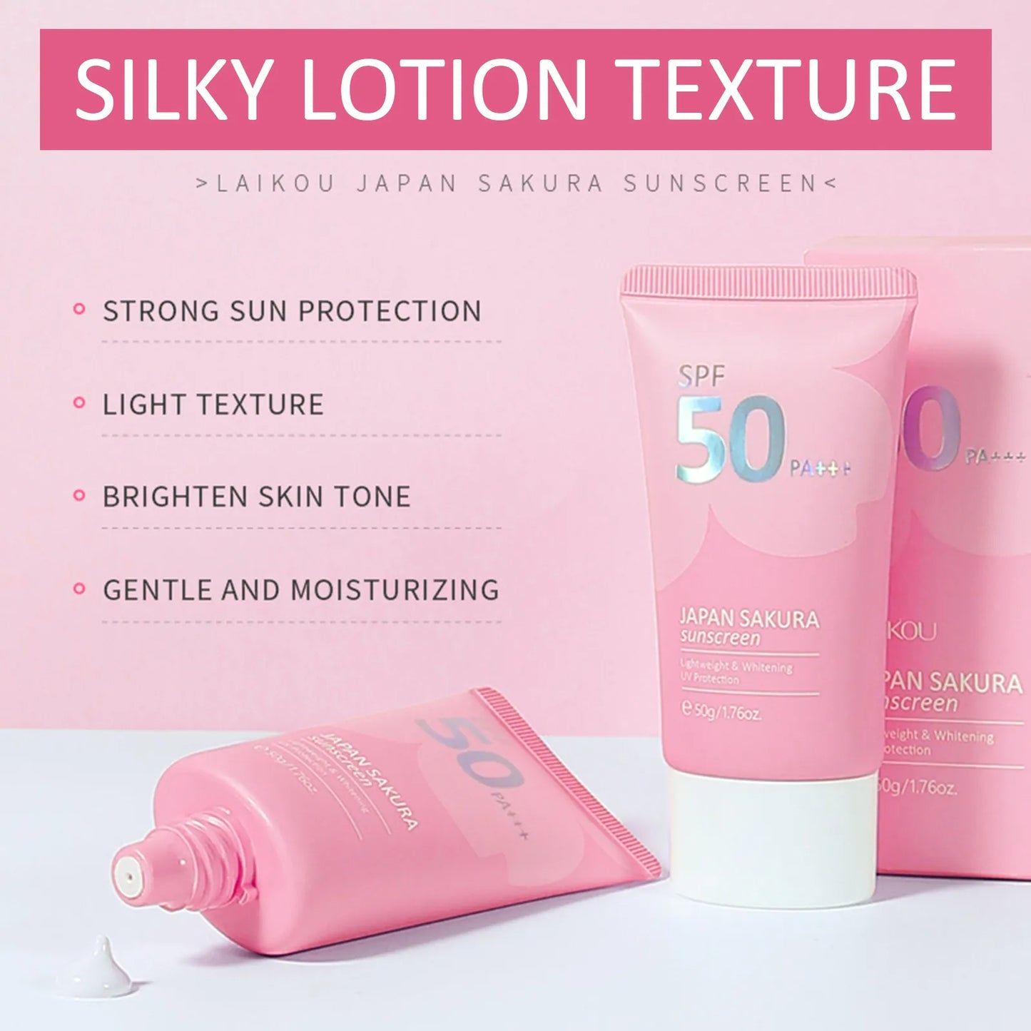 Body Face Whitening Sakura Sunscreen Cream